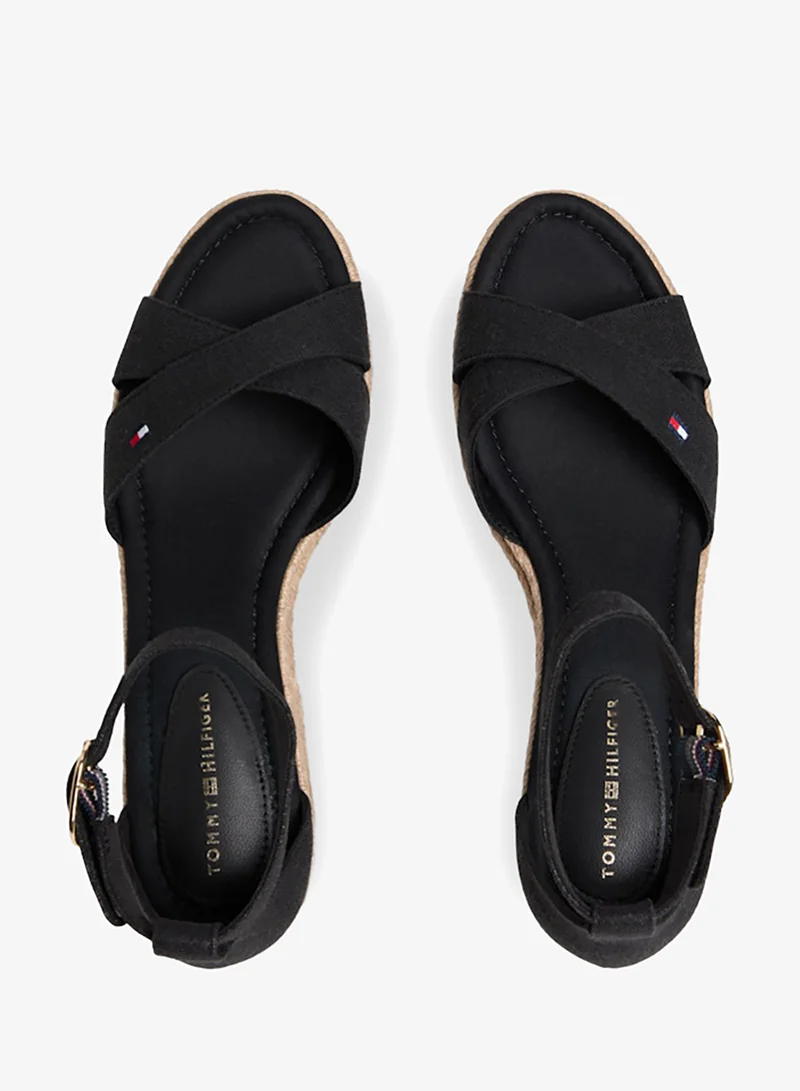 TOMMY HILFIGER  Hemp Crossover Strap Wedge Espadrilles for Women | Best Price UAE